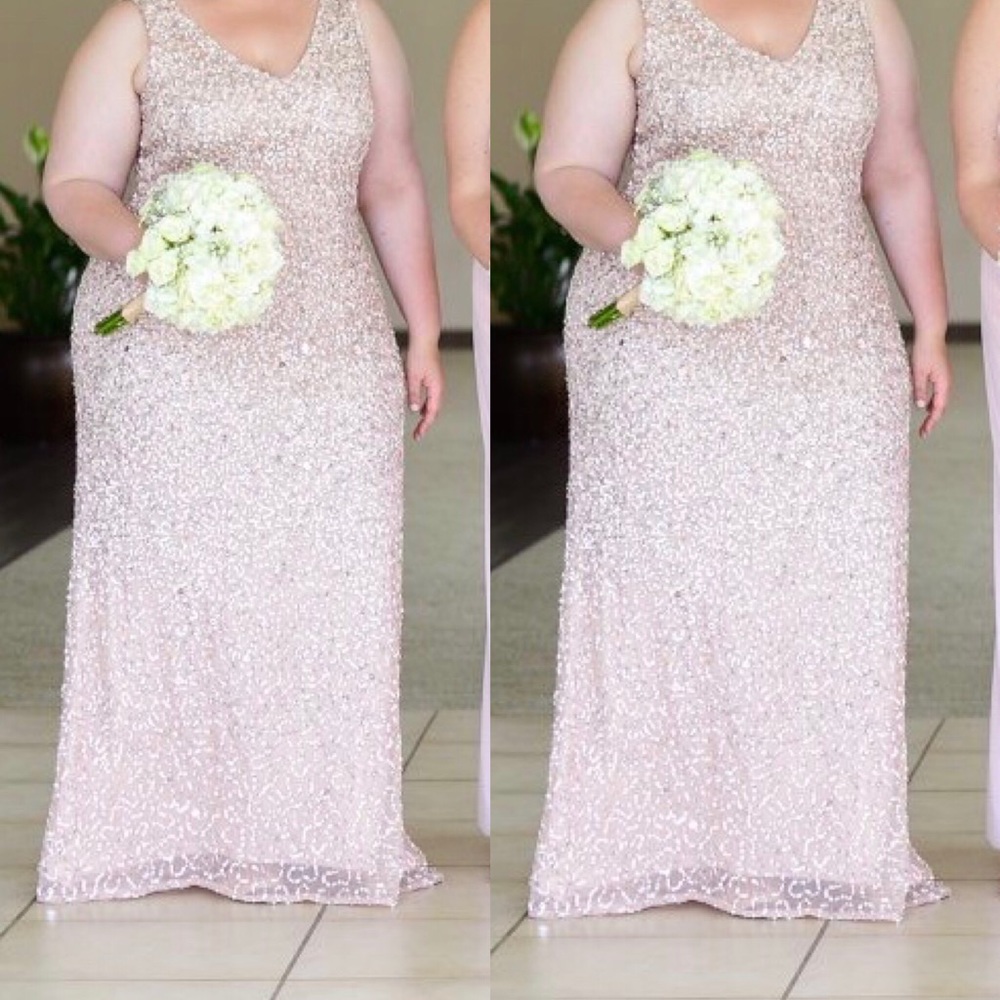 Blush beaded gown